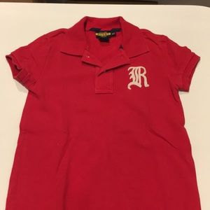 Red rugby Ralph Lauren polo
